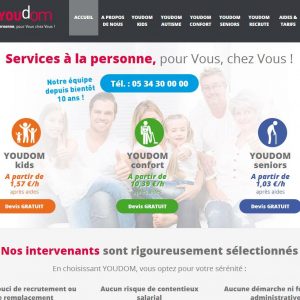 Site Internet Youdom, Services à la personne