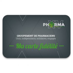 Carte de fidélité PHARMA XV